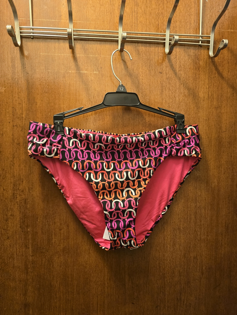 Trina Turk Pink Orange Geometric Bikini Bottoms